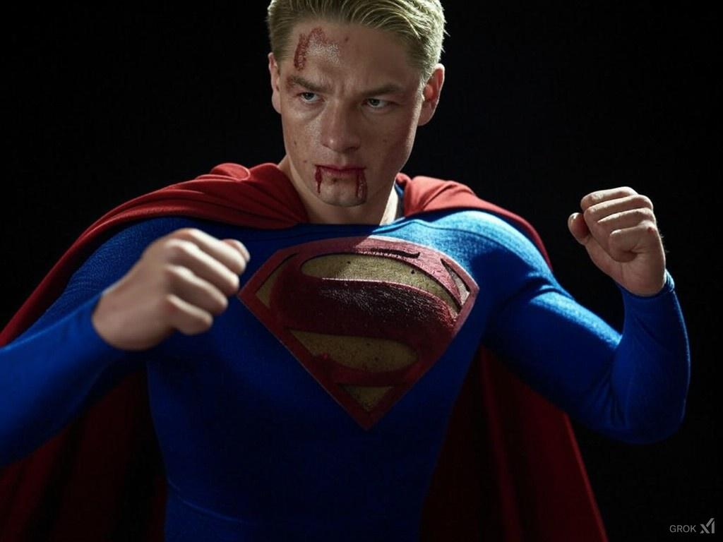 bliktrud's tweet photo. Superman won't stop fighting to protect innocent people! 🦸💪🔥 #grok #superhero #AIart https://t.co/yU5aGX4MbI