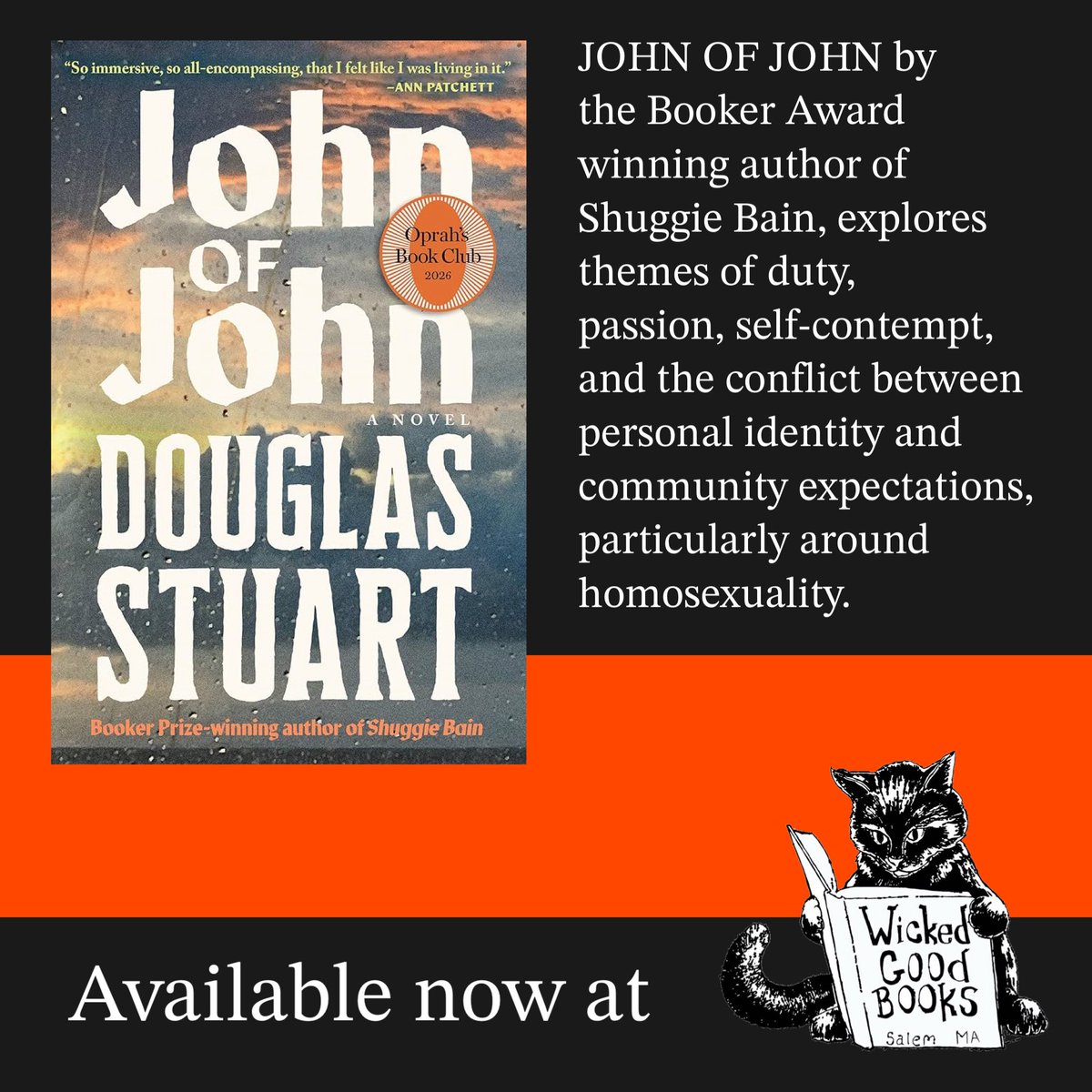 WickedBooks's tweet photo. Available at Wicked Good Books …
🟠 Pulitzer Prize Winner, ANGEL DOWN 
🔵 JOHN OF JOHN by the Booker Award winning author of Shuggie Bain
#shoplocal #indiebookstore #SalemMA https://t.co/Jd8ggv7W4q