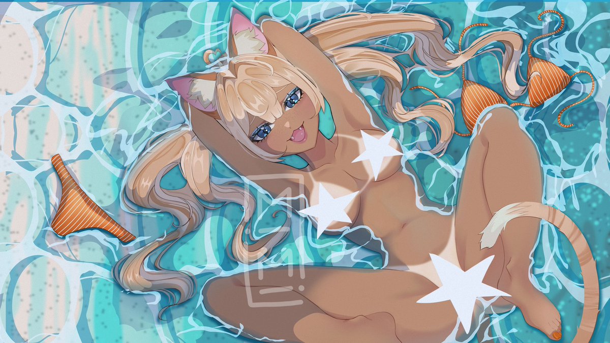 mxisabx's tweet photo. Cat Girl Summer - Commission #catgirl #animegirl https://t.co/TKM6GCtGIa