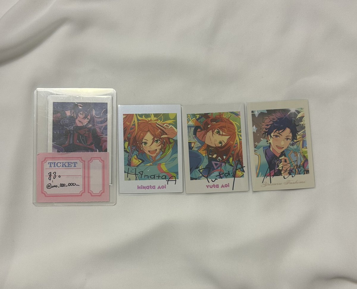 ooo__000__OOO__'s tweet photo. あんスタ 交換 ぱしゃっつ

譲┊︎ ひなた ゆうた 弓弦
求┊︎ 同種 マヨイ 巽

本日16日17時以降池袋手渡し
お気軽にお声掛けください。 https://t.co/YFmt3okf9X
