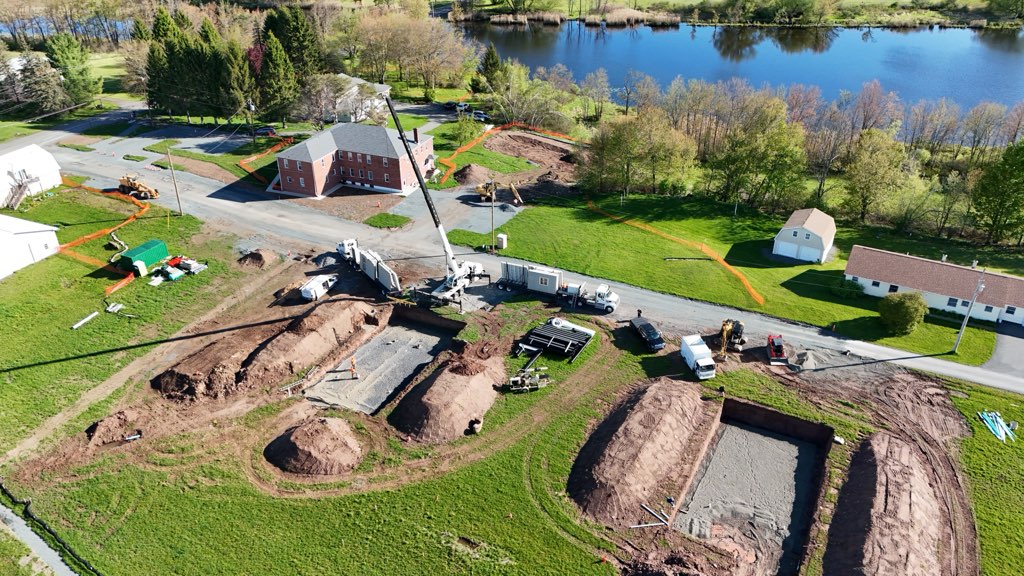 SaintTikhons's tweet photo. 🚧 Glory to God! Exciting progress continues on the new married student housing at St. Tikhon’s Seminary. One duplex foundation has already been poured, and more major work is underway in the coming days.

On May 19–20, approximately 12 tractor-trailers carrying the homes and their components will arrive on campus as preparations continue for the duplexes to be set into place later this month.

Please continue to keep this project in your prayers!

#sttikhonsseminary #stots