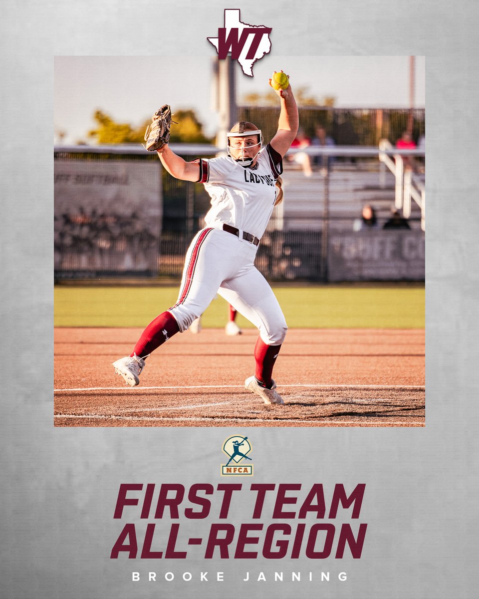 WTAMUSoftball's tweet photo. Brooke Janning Claims NFCA All-Region Accolades

#BuffNation | #WESTisBEST https://t.co/nTxDVowOrn