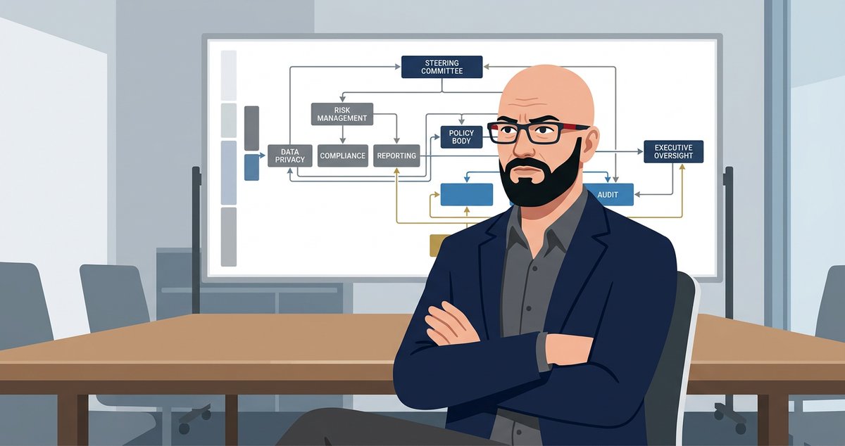 rhortal's tweet photo. Stalled AI initiatives have a very similar story.

The board wants a strategy. The CEO wants ROI. Somewhere in the middle, a working group explains why they can't move yet. https://t.co/pBDo9AFnuR