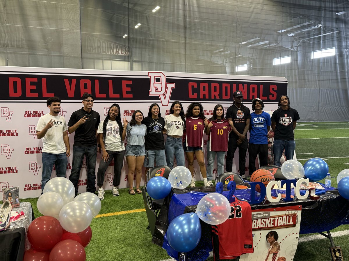 dvisd_athletics's tweet photo. Super excited and proud of our Cardinals who are leaving the nest and taking that next step in their athletic journey. #DVProud #NXTLVLCards #DVYK https://t.co/DmlUMiYwot