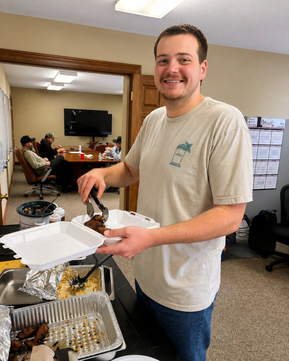 AbsMachiningLLC's tweet photo. We recently celebrated a milestone together after wrapping up our strongest month to date.

We took a break to enjoy some great food from Divine BBQ &amp; spend time together. We’re incredibly thankful for the hard work, dedication, &amp; commitment our employees bring every single day. https://t.co/qVBO1APPO5