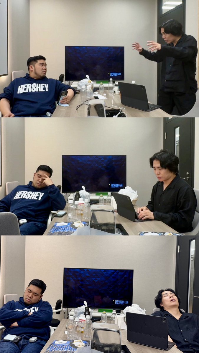 rereiwaroman's tweet photo. ネタ合わせ中の令和ロマン。
#令和ロマン #Re令和ロマン https://t.co/g1pk21Qp2E