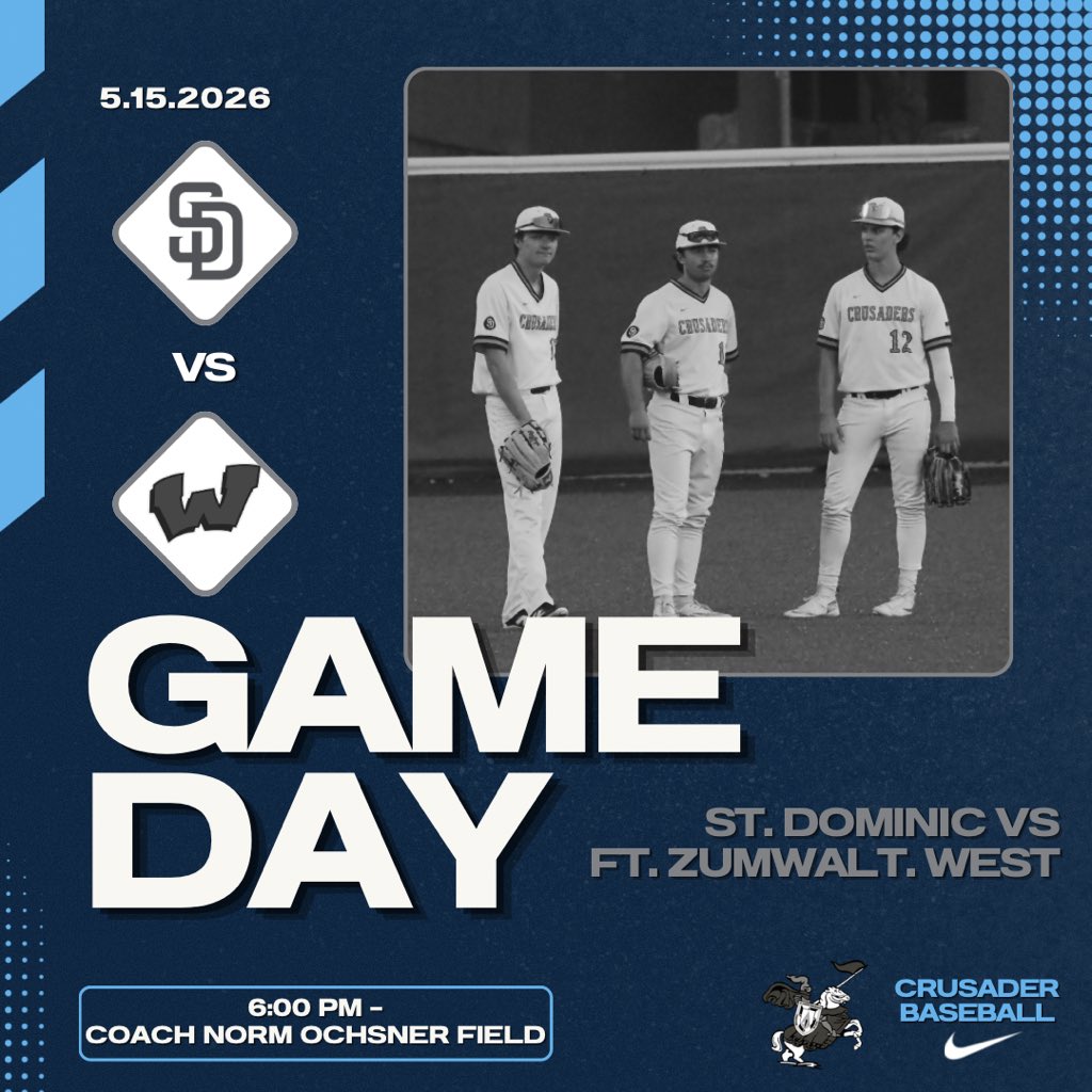 SDHSVBaseball's tweet photo. Wrapping up the regular season today!
π Ft. Zumwalt West
π 6:00 PM CT
ποΈ Norm Ochsner Field
π OβFallon, MO
#rollsaders #family https://t.co/Y4bQu8DRj3