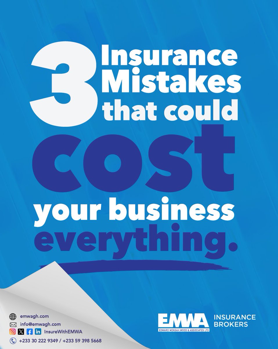 InsureWithEMWA's tweet photo. Most business risks don’t show up loudly, they build quietly in the background until one day, they don’t. The difference between a setback and a shutdown often comes down to how prepared you were before anything went wrong.
Think of insurance as a strategy https://t.co/XkZ2Nt5Iht
