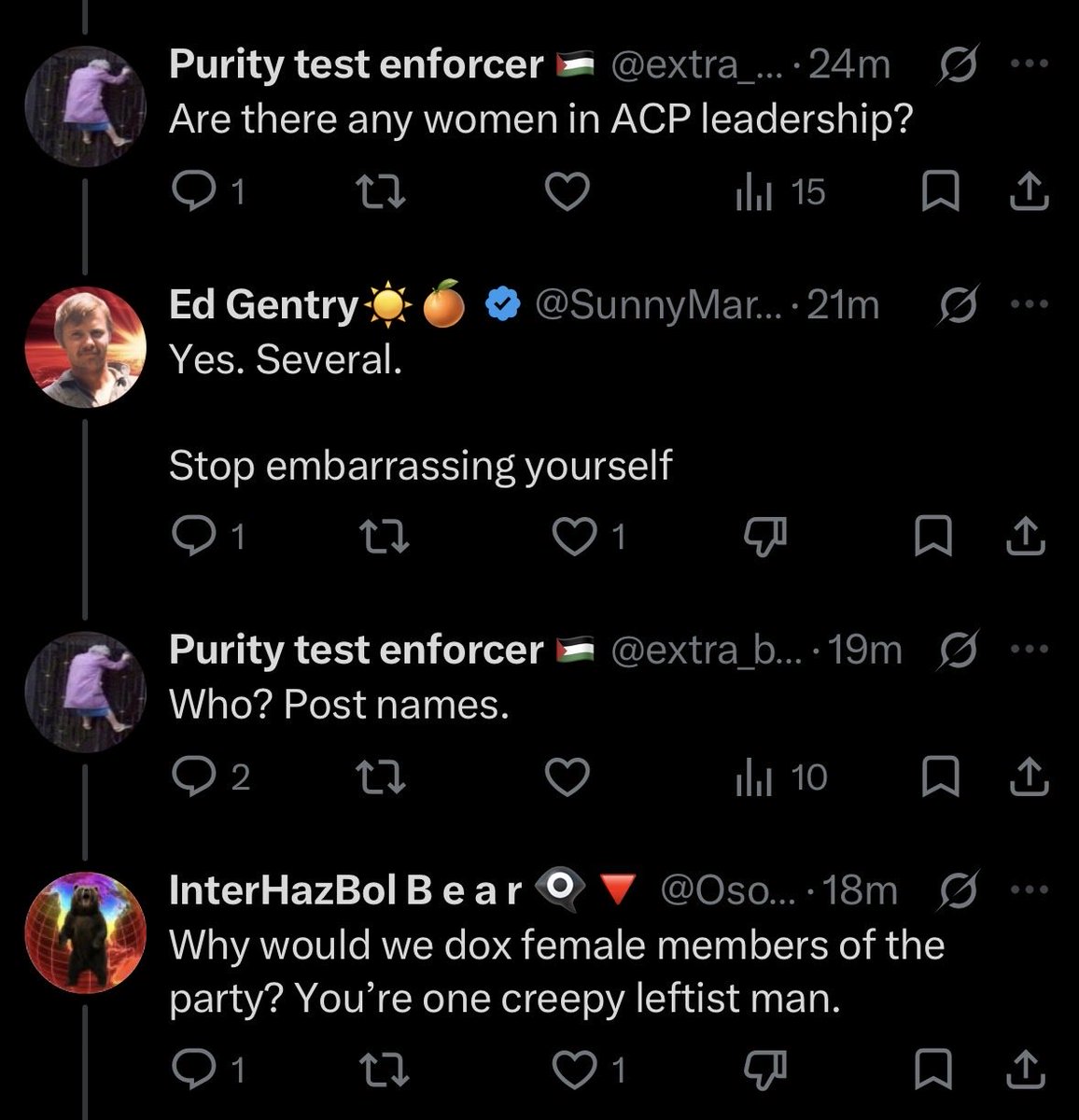 Purity test enforcer 🇵🇸 tweet media