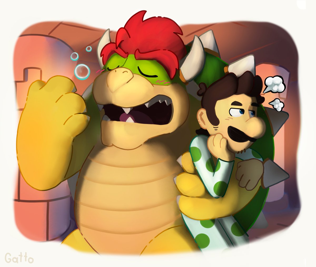 gatto00p2's tweet photo. plushie size boyfriend 🧸
#bowuigi #supermario https://t.co/NUuGiwAtrD