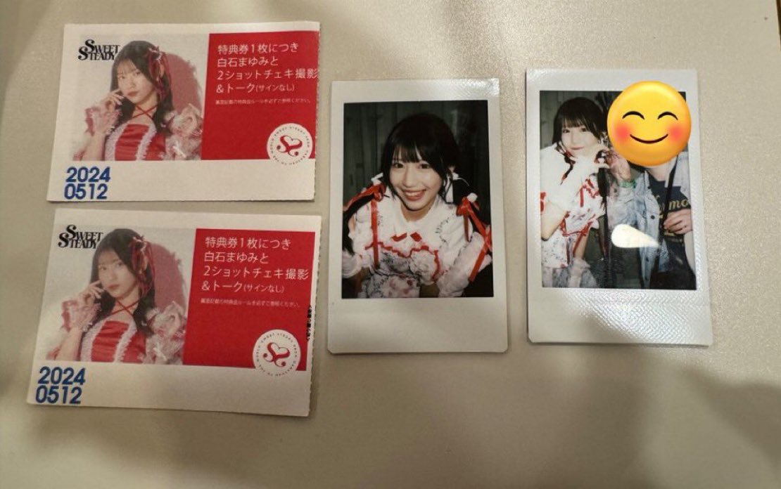 遅くなってしまったけど、5/12でまゆみん初チェキから2年経ちました