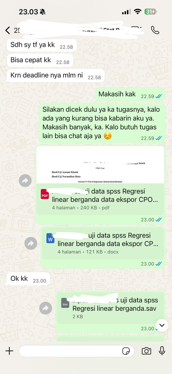 Bettyrangelll's tweet photo. Joki tugas statistika bisnis😍
Olah data
machine learning
Aplikom aplikasi komputer
regresi
visualisasi data
dashboard
rancob
SPSS
SEM PLS
EVIEWS
STATA
AMOS
MINITAB
JASP
SMART PLS
R STUDIO looker
Google colab
EXCEL
JAMOVI
Tableau
Orange
📞 link bio
#jokitugas #jokistatistika https://t.co/dHP8B84taE