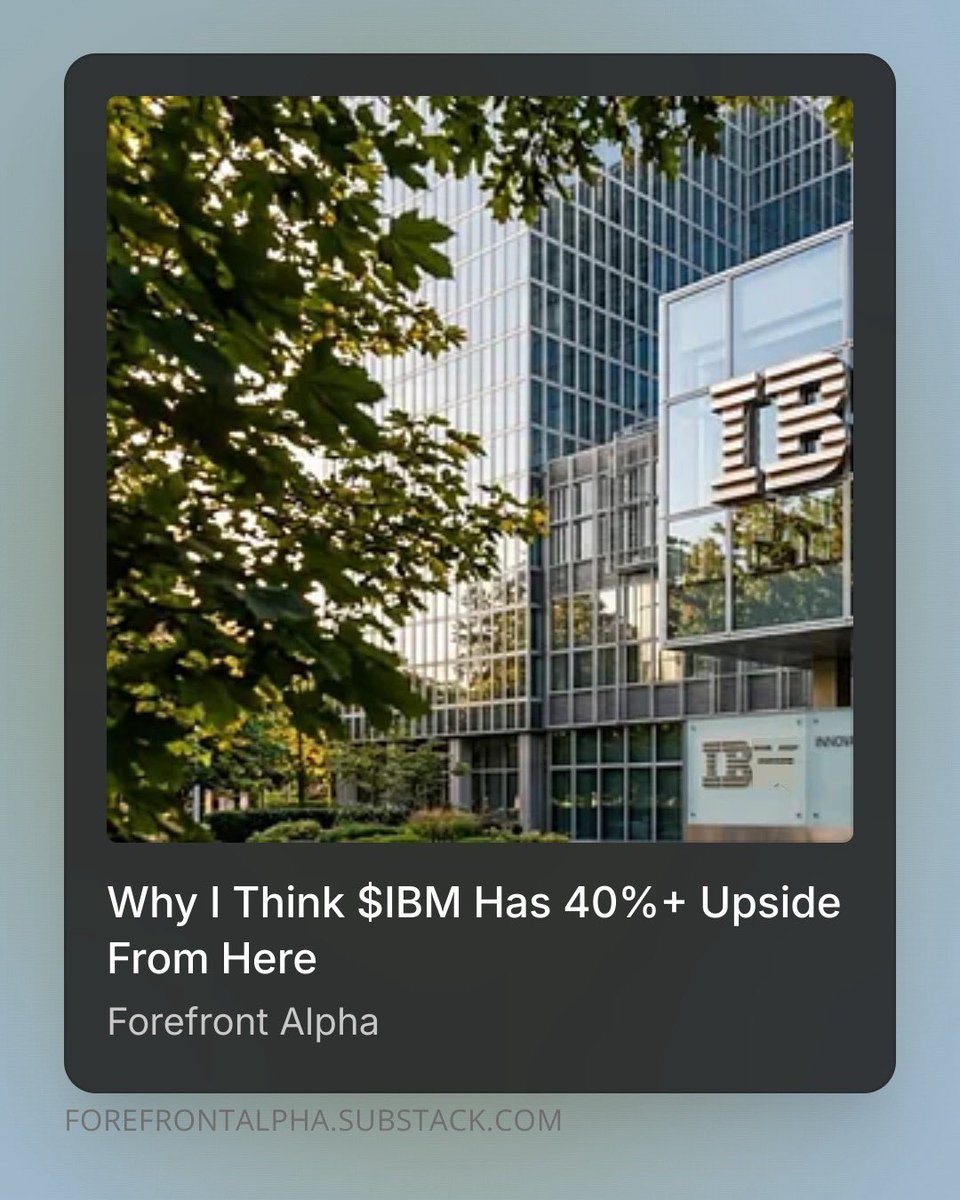 FFrontAlpha's tweet photo. $IBM is very undervalued and I think it could hit $310

I bought shares pre-market today.

https://t.co/ZDEzI6CJ7u https://t.co/Tzx9o2OkWc