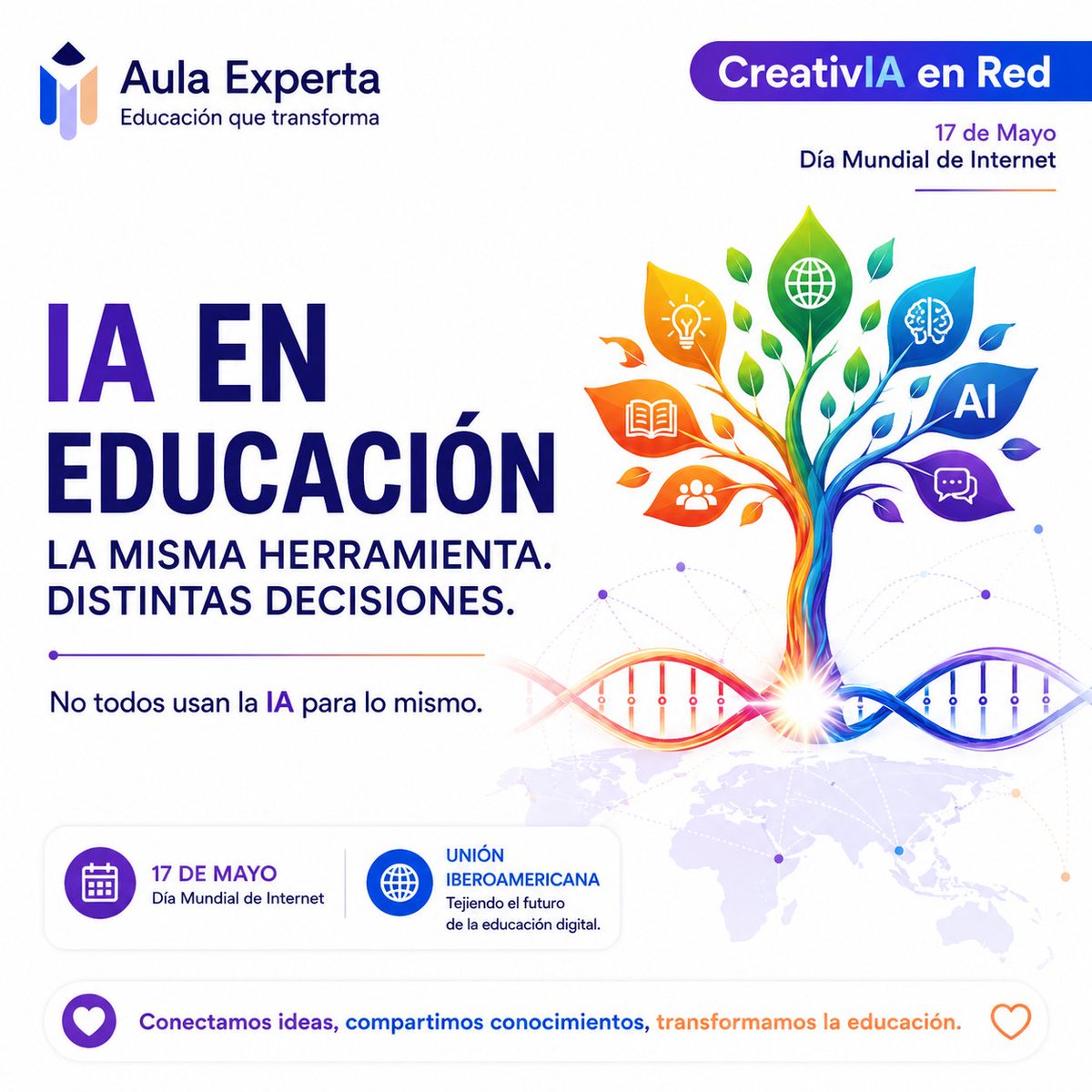 aulaexperta's tweet photo. Quién usa mejor la IA en educación?  

👩‍🏫 Docentes
🏫 Directivos
📢 Comunicación institucional
🧩 Equipos docentes

La misma herramienta. Distintas decisiones.

💡 El verdadero cambio no es usar IA.
Es aprender a pensar con ella.

#diadeinternet #IAEnEducación #CreativIAenred https://t.co/Y85tSXXNAd