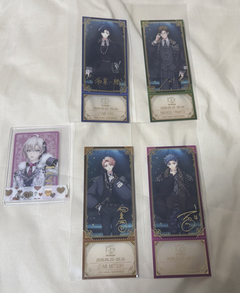 shjtkri7's tweet photo. 【交換】アイナナ EXPO 2026 DECENNIUM 物販購入特典 チケット風クリアカード

譲 一織 ♪大和 ♪三月 百
求 壮五 天 虎於

♪まとめて優先

22日現地手渡し or 日程要相談都内手渡し or 郵送

お気軽にお声がけください🍅 https://t.co/ezw5UNcF8y