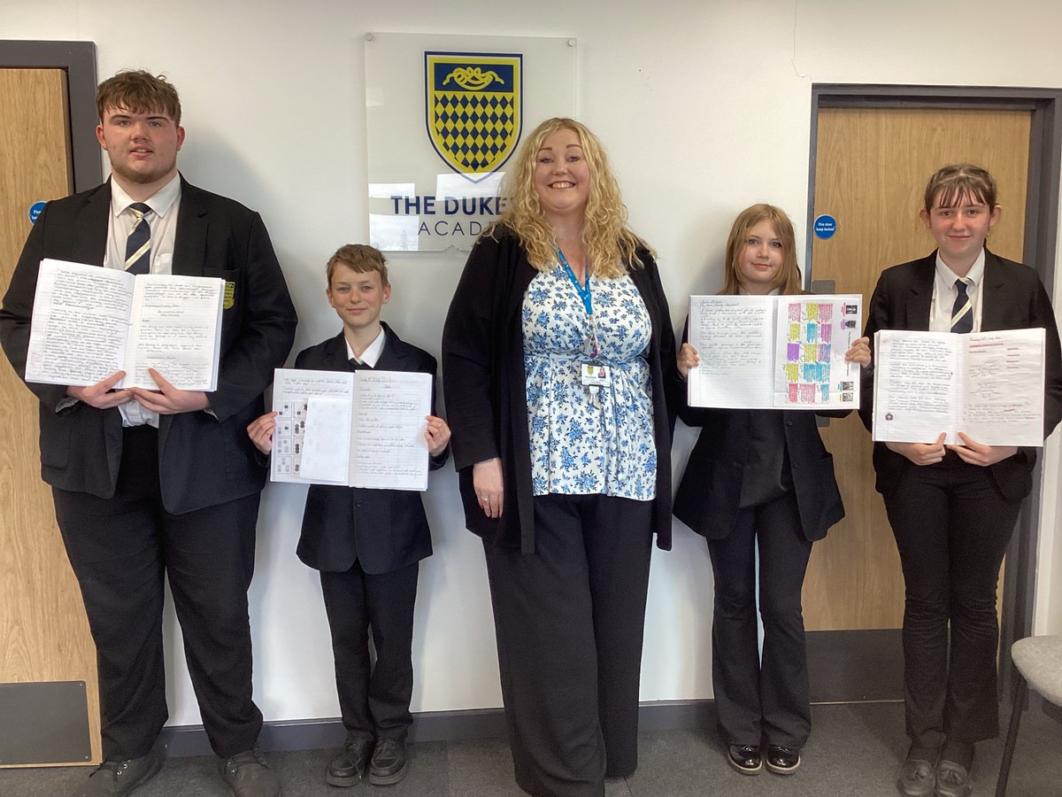 DukeriesAcademy's tweet photo. We have had another week with strong numbers of Excellence in Written Work rewards in the academy! Congratulations to our five winners from across the school and well done to every student that has been celebrated for their written work this week - you should be very proud! 🌟 https://t.co/kHQvYfGccg