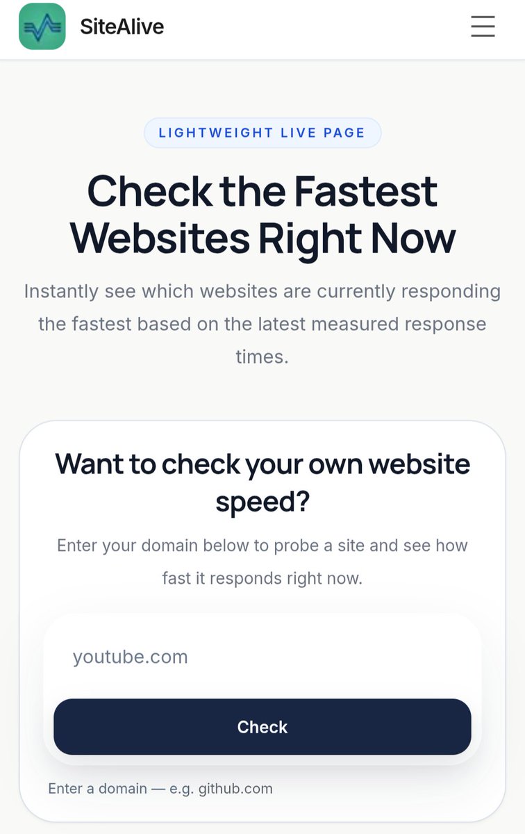 SiteAlive_io's tweet photo. What's your website response time? Is your website in the top #60 on sitealive? 👀

Link 👇 https://t.co/o9AfHxDRQd