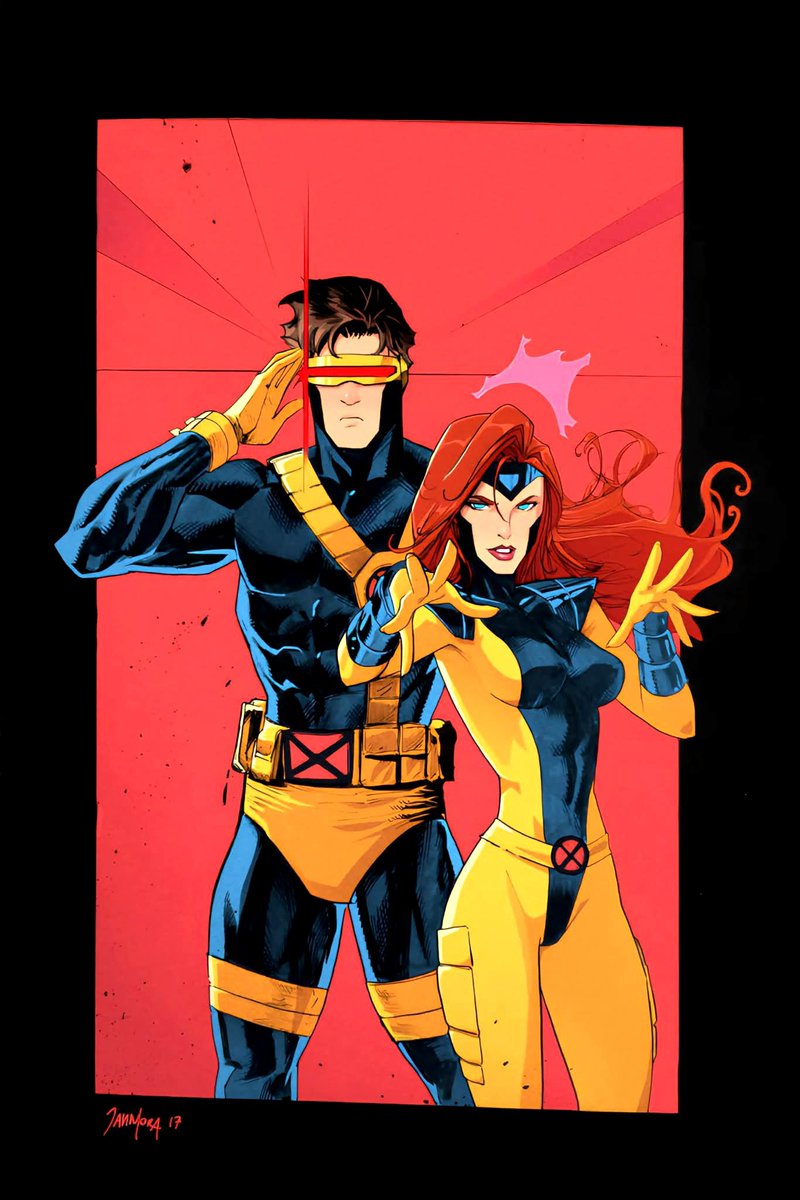 JeanGreyFanPage's tweet photo. Jean Grey and Cyclops 
By Dan Mora https://t.co/Eqm67bGVU6