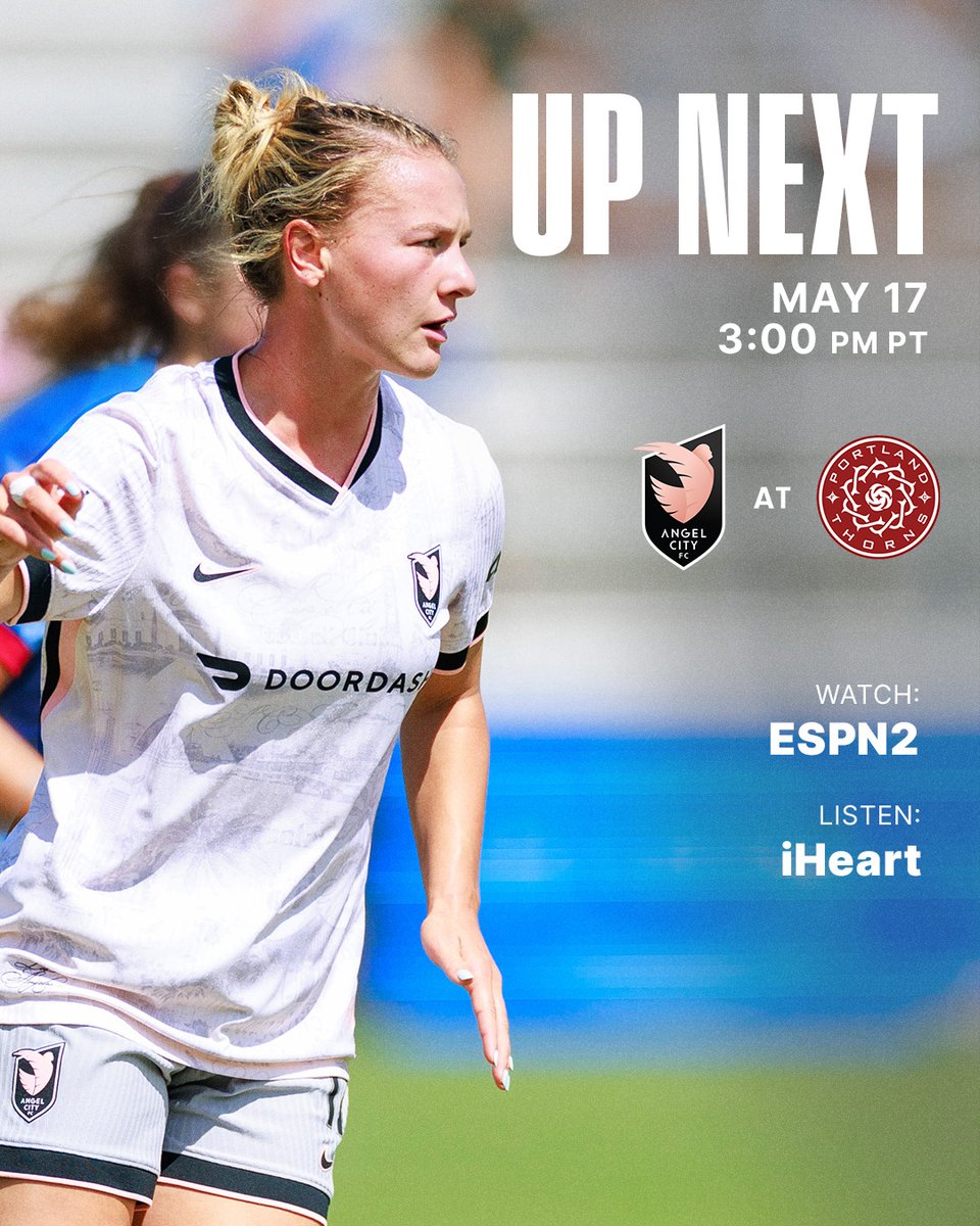 weareangelcity's tweet photo. T-minus 2 days until kickoff! ⚽
🗓️ Sunday, 5/17
🆚 Portland Thorns
🎉 2 PM #ACFCAwayGame watch party at Untamed Spirits

#Volemos | #NWSL | #PORvLA | #AngelCityFC https://t.co/ujDomi6mJj