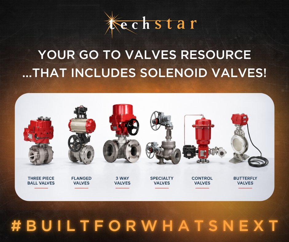 TechStarIS's tweet photo. Use solenoid valves? From air systems to automated processes, solenoid valves are everywhere across the plant, &amp; having the right support behind them matters. Replacements or upgrades... Our team is here to support the valves your operation depends on: https://t.co/J67wBGEPGZ https://t.co/crh9IidC9I