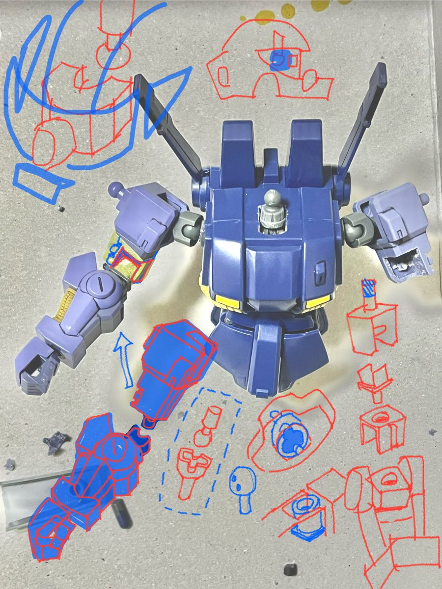 18eHg's tweet photo. 連邦軍のハイザック
ちょっとだけ改造
#ガンプラ https://t.co/WL9dLIQzBQ