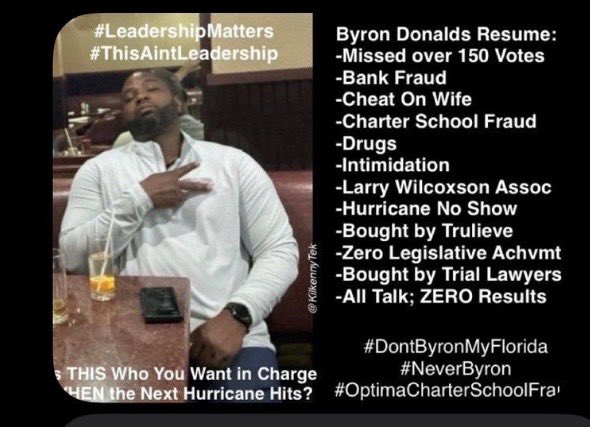 Lisag1960's tweet photo. @OutnumberedFNC I’m watching your episode about fraud. You need to investigate the fraud associated with @ErikaDonalds Optima Charter schools. We taxpayers want to know where the $10M went. Don’t be afraid to investigate just because @ByronDonalds is running for Florida governor. The only thing he has going for him is Trump endorsed. We Floridians don’t want him because we know the real Byron.
Signed,
Conservative Floridians.
@EllenFL214 @Justachirpin7