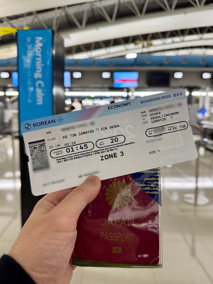 nemo_nemo's tweet photo. こんな時間に関空から出国するのはもう10年ぶりくらいですよ。…ということで、金曜日の仕事終わりで韓国ソウルにちょろっと行ってきます✈️

2時過ぎ発で到着は4時台。搭乗口前で仮眠します😴(…が、これはこれで苦い思い出があるんですよねぇ…👇) https://t.co/aoRIAtZ5CZ