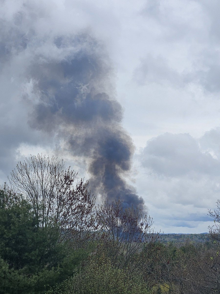 TheMaineWire's tweet photo. Account from one local on Facebook:

"Our little town Searsmont Maine. There is a large lumber facility here. Robbins lumber. Family owned by locals in our town. At 11:25 there was a large explosion. Appears a silo has exploded.

Mass casualties with ambulances, flight for life and fire departments on the scene. Multiple towns responding.
Prayers for everyone involved and the Robbins family. My hearts are with them all.

Every morning I can look out and I see the plume of smoke from the mill and I know which direction the wind is blowing. As the crow flies Robbins is only just over a mile away. This breaks my heart."