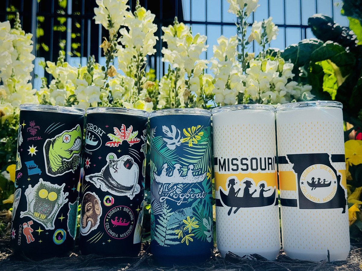 LogboatBrewing's tweet photo. New insulated pints are now available in the taproom and online store! Each one gets you $1 OFF drafts when you bring it back for refills....And with graduation season in full swing, they make a pretty solid gift 😜 https://t.co/2SJGY8Iys1