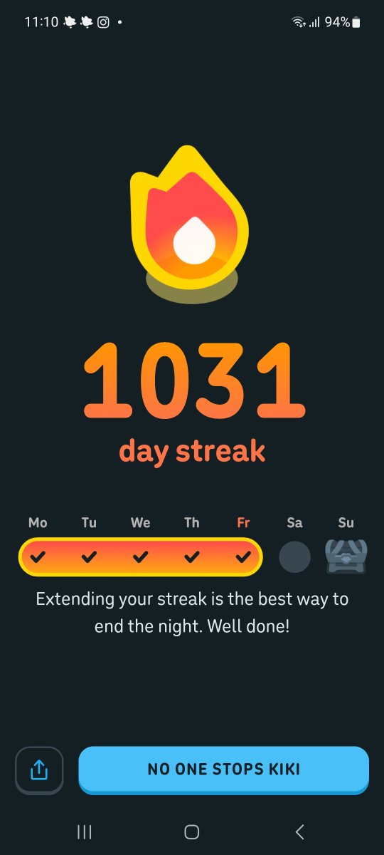 Baevert1's tweet photo. @Duolingo_IDN Habis pertahanin duolingo sblm tidur nih https://t.co/CeGxVFMrEm