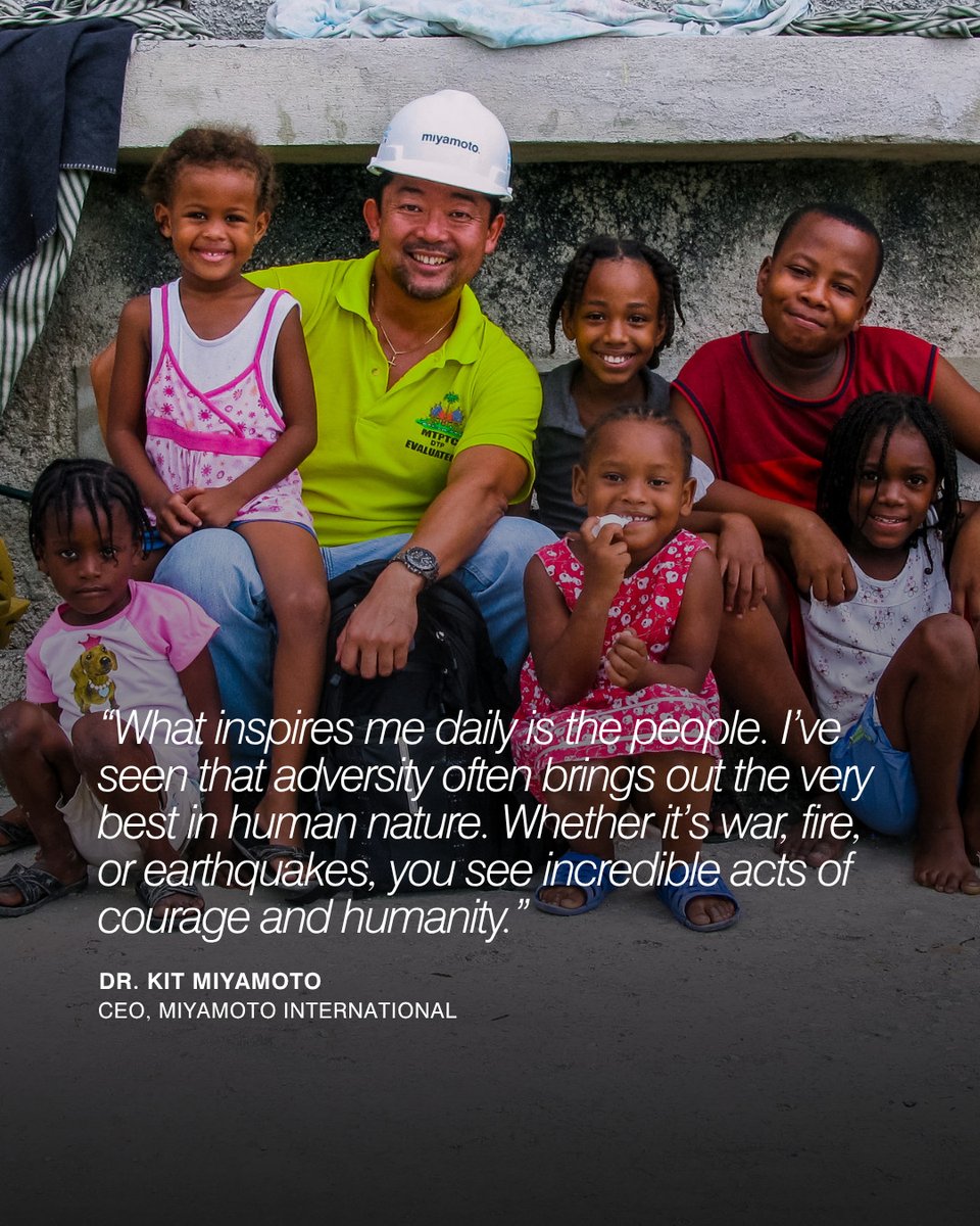 miyamotointl's tweet photo. Our CEO, @KitMiyamoto, will receive an honorary Doctor of Humane Letters from @chicostate on May 15. The work has always been about people and making the world a safer place, one community at a time.

https://t.co/fLCTWjzddG

#HumanitarianEngineering https://t.co/Iibk53bnof