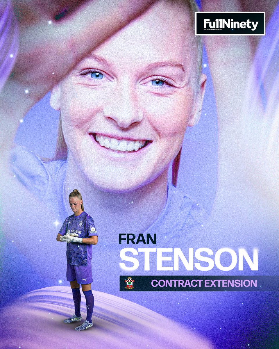 FullNinetySM's tweet photo. 🤝🔥Massive congratulations to franstenson on signing a new deal at Southampton ✨👏

 The gloves stay on the South Coast 🧤💪

 Locked in for another one 🙌

 #FranStenson #SaintsFC #SaintsWomen #WomensChampionship #Goalkeeper #FullNinetyFamily🧬 https://t.co/uvdEI3gCF6