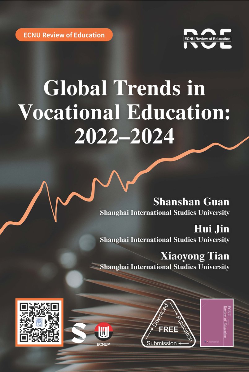 EcnuE's tweet photo. What's next for job training? 
Shanshan Guan, Hui Jin &amp; Xiaoyong Tian @SISUShanghai highlight ten big shifts in vocational education—from AI in classrooms to green skills and stronger school-industry ties. 
These changes show how job training is evolving for a new economy.