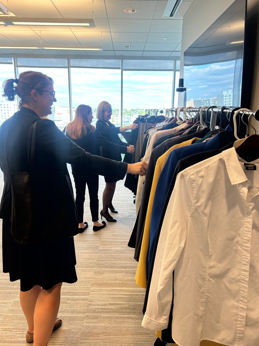 WWCDA1's tweet photo. #WWCDA Michigan Chapter held a Suit-Swap event with Women Lawyers of Michigan, Western District of Michigan Federal Court Association &amp; donations to the Women’s Resource Center. Thanks to Rachel Frank, Jennifer McManus, Jennifer Beidel, Alison Furtaw and Erin Lane for attending! https://t.co/P4ISFB8k5t