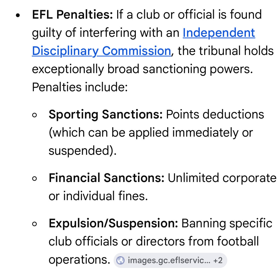 SnailOB's tweet photo. @henrywinter Are Boro interfering with an Independent Disciplinary Commission? https://t.co/PAeYTaILr2