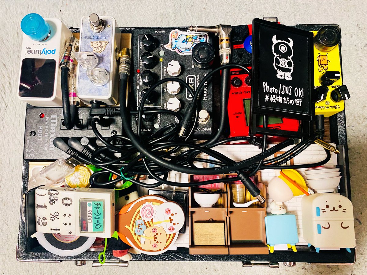 あしたのセットリストの練習:ok エフェクターボードの収納:ok