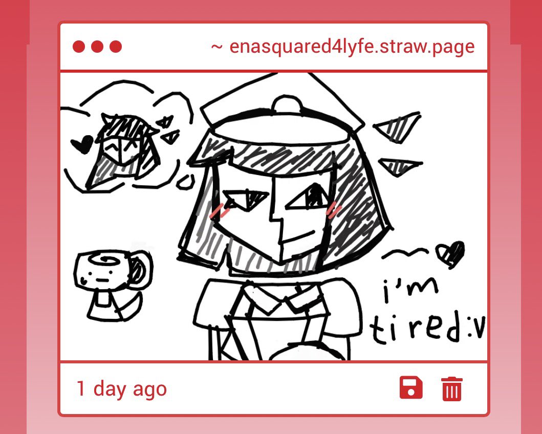 enasquared4lyfe's tweet photo. Ena cant help but think ena thoughts, also hi shelly , super cute ty anon ^3^ https://t.co/FrBXhO5ZGR