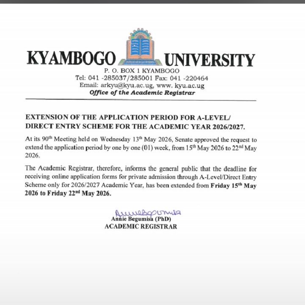 KYAMBOGO UNIVERSITY GUILD tweet media