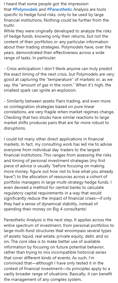 DouadyPrimers's tweet photo. You don't need to be a portfolio manager in a Billion+ financial institution to benefit from #Polymodels and #Panesthetic Analysis.

It's a whole way of thinking uncertainty that you will learn at the #Primers.

Registration link in the bio. https://t.co/GqXlkF4qZh