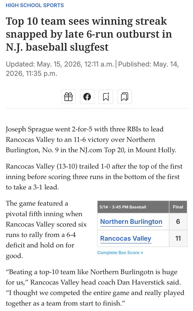 RV Baseball ⚾️ tweet media