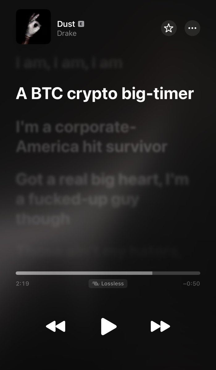 aLaangp's tweet photo. Drake - Dust #btc 🔥 https://t.co/BFhQ3BuvK6
