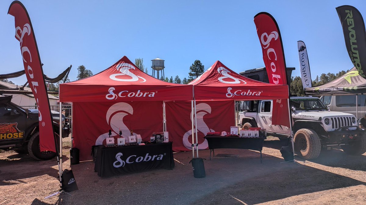 CobraElectronic's tweet photo. We are live at @OverlandExpo West! Come visit us at booth L30, check out our innovative products for the trail, and grab some merch! Friday through Sunday! https://t.co/tduOaxkSjM