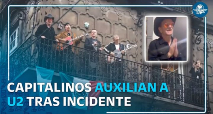 informansem's tweet photo. "U2 convierte el Centro Histórico de CDMX en escenario de su nuevo video musical" en https://t.co/kImGJ0R5TT

https://t.co/QkpODv3ozw https://t.co/uVuIYUpY2B