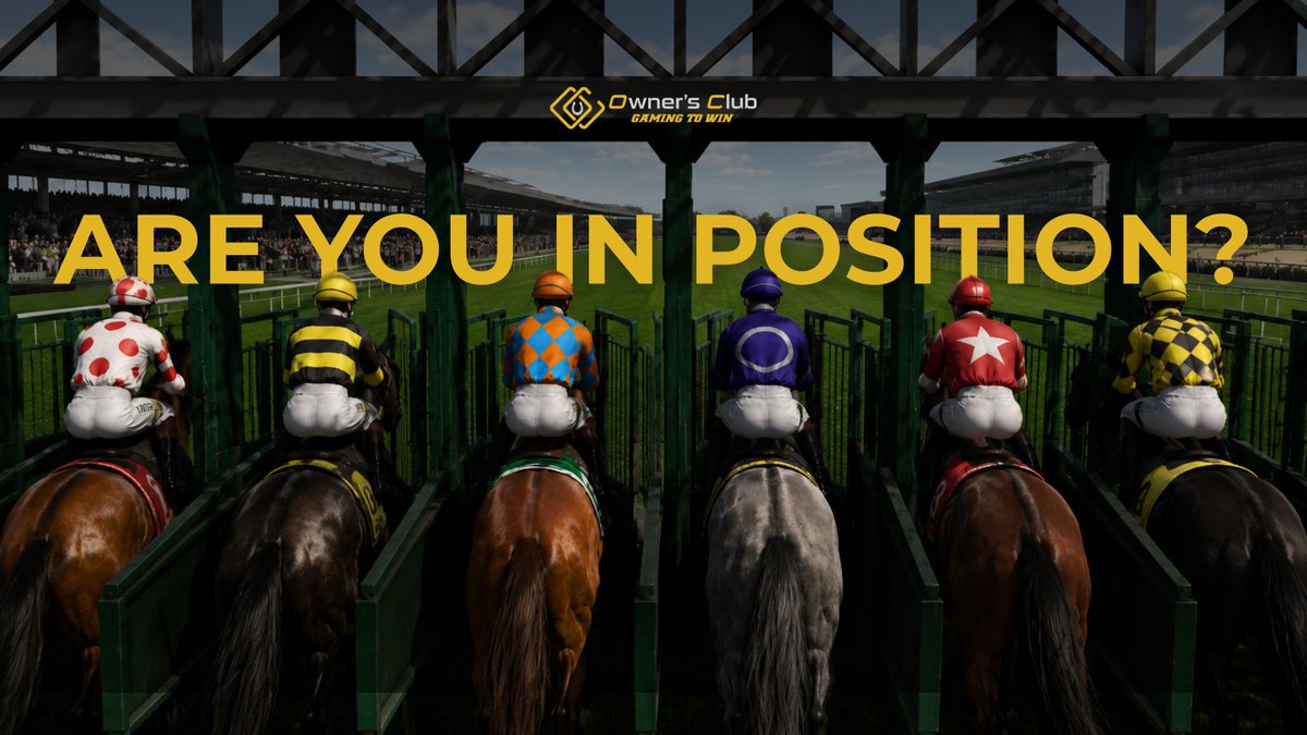 OwnersClubGG's tweet photo. Tomorrow is Preakness day 🏇

But the racing starts today - Black-Eyed Susan Day at Laurel Park 

The fillies go first. The big race comes after

The best owners know the build-up is where it's won
Same in Owners Club - the races you run before the 

Leaderboard closes are what put you in position 

Are you in position? 🫵