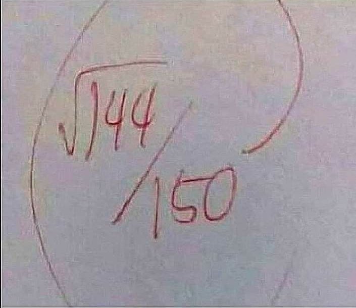 Ajayfizzy's tweet photo. When the teacher doesn't want to hurt your feelings 😆 https://t.co/JoPYuGpjO8