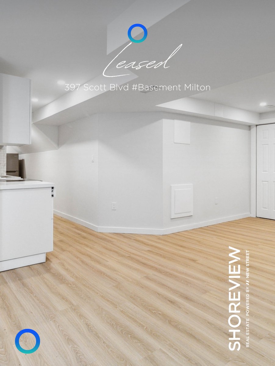 ShoreviewTeam's tweet photo. Leased 🍾
397 Scott Blvd #Basement Milton📍
________________________________________
.
Congratulations to our amazing landlord on successfully leasing out 397 Scott Blvd #Basement in Milton! Another great tenant secured and another smooth lease completed 🙌 https://t.co/Epow5X95cw
