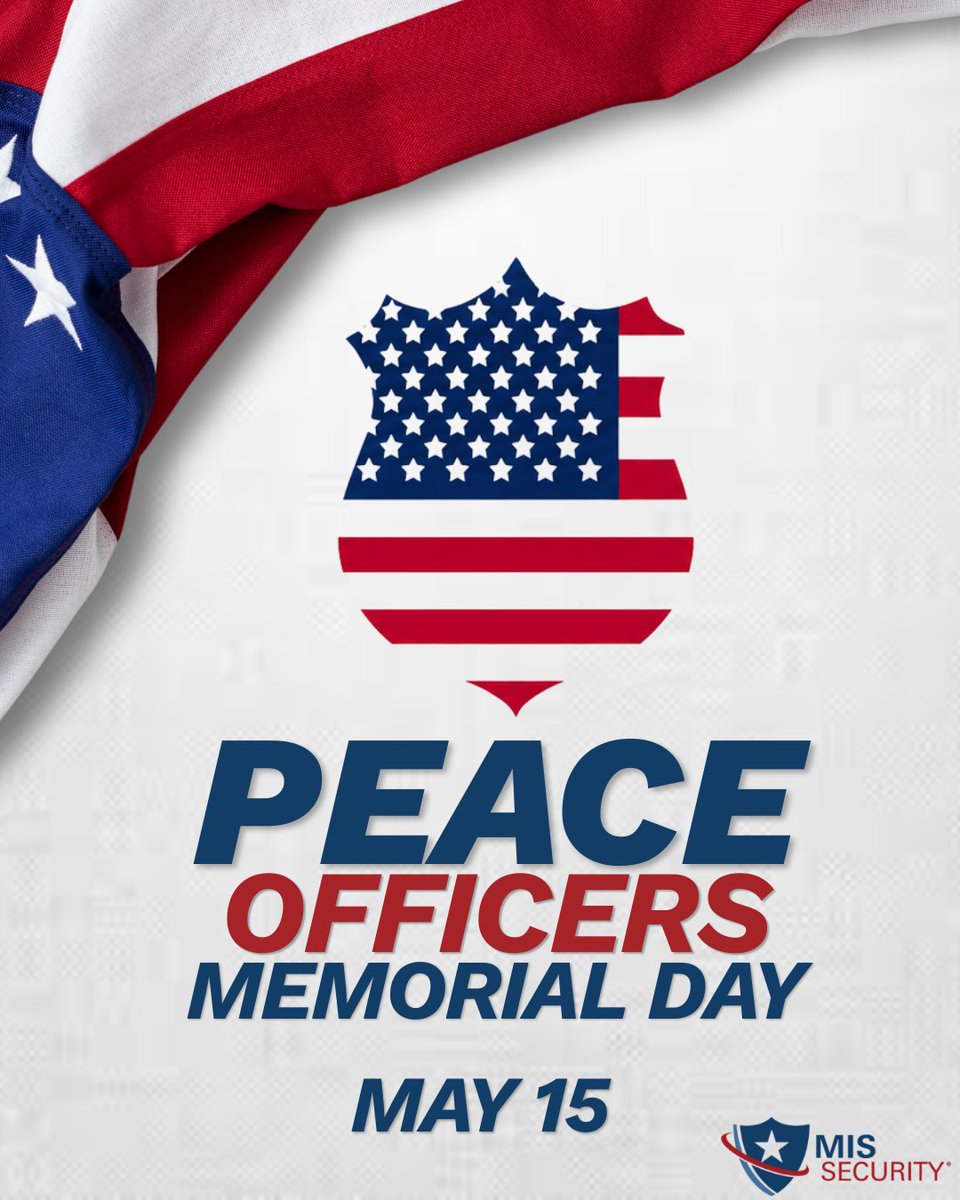 MISSecurity_usa's tweet photo. Today, on Peace Officers Memorial Day, we pause to honor the fallen heroes who dedicated their lives to our safety. 

We owe a debt of gratitude to those who served with courage and made the ultimate sacrifice.

#peaceofficermemorialday #publicsafety #lawenforcment #neverforgotten #missecurity