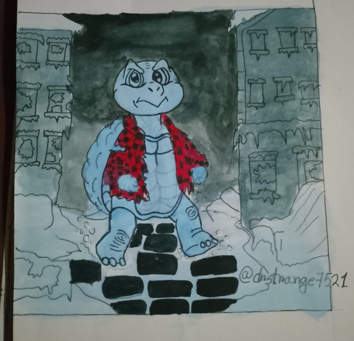 web3strange's tweet photo. Cold world
Warm soul

Even through the ruins
@heyshellmates  keep walking forward

@i_lovenftboy
@imthnder 
@Ty0xide https://t.co/udlmSmGZK5