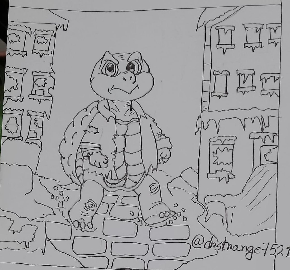 web3strange's tweet photo. Cold world
Warm soul

Even through the ruins
@heyshellmates  keep walking forward

@i_lovenftboy
@imthnder 
@Ty0xide https://t.co/udlmSmGZK5
