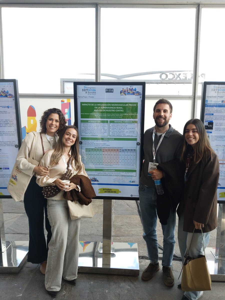 NefroNegrin's tweet photo. Orgullosos de la participación activa de nuestra Unidad de Trasplante en el Congreso SET 2026.

📍Adjuntos y residentes compartiendo experiencia, aprendizaje e investigación en uno de los principales encuentros nacionales sobre trasplante💙🩺

#SET2026 #Trasplante #Nefrología https://t.co/hk9p4yaRn7